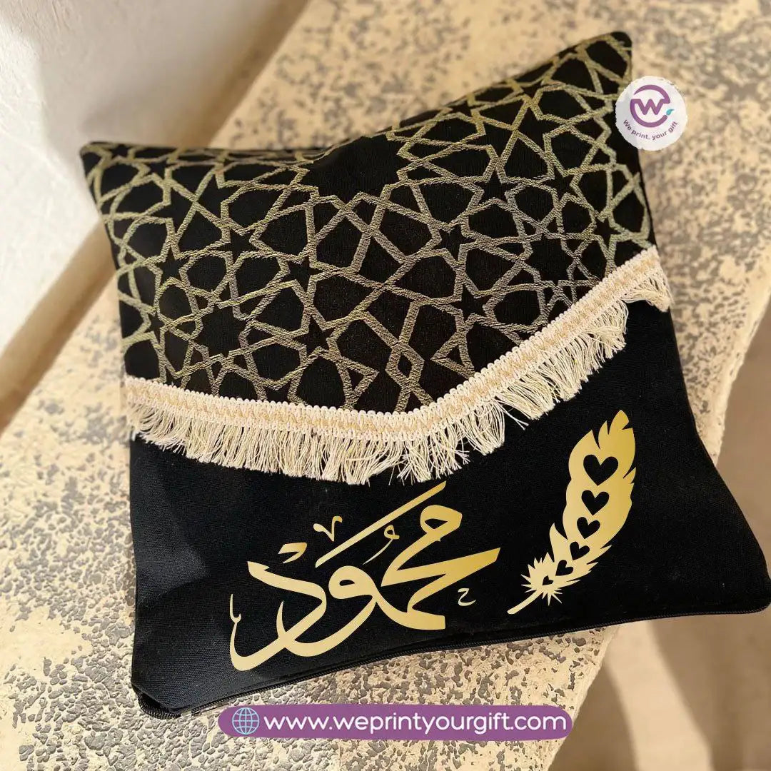 Islamic Pattern Arabic Name Cushion – 40 × 40 cm - WE PRINT