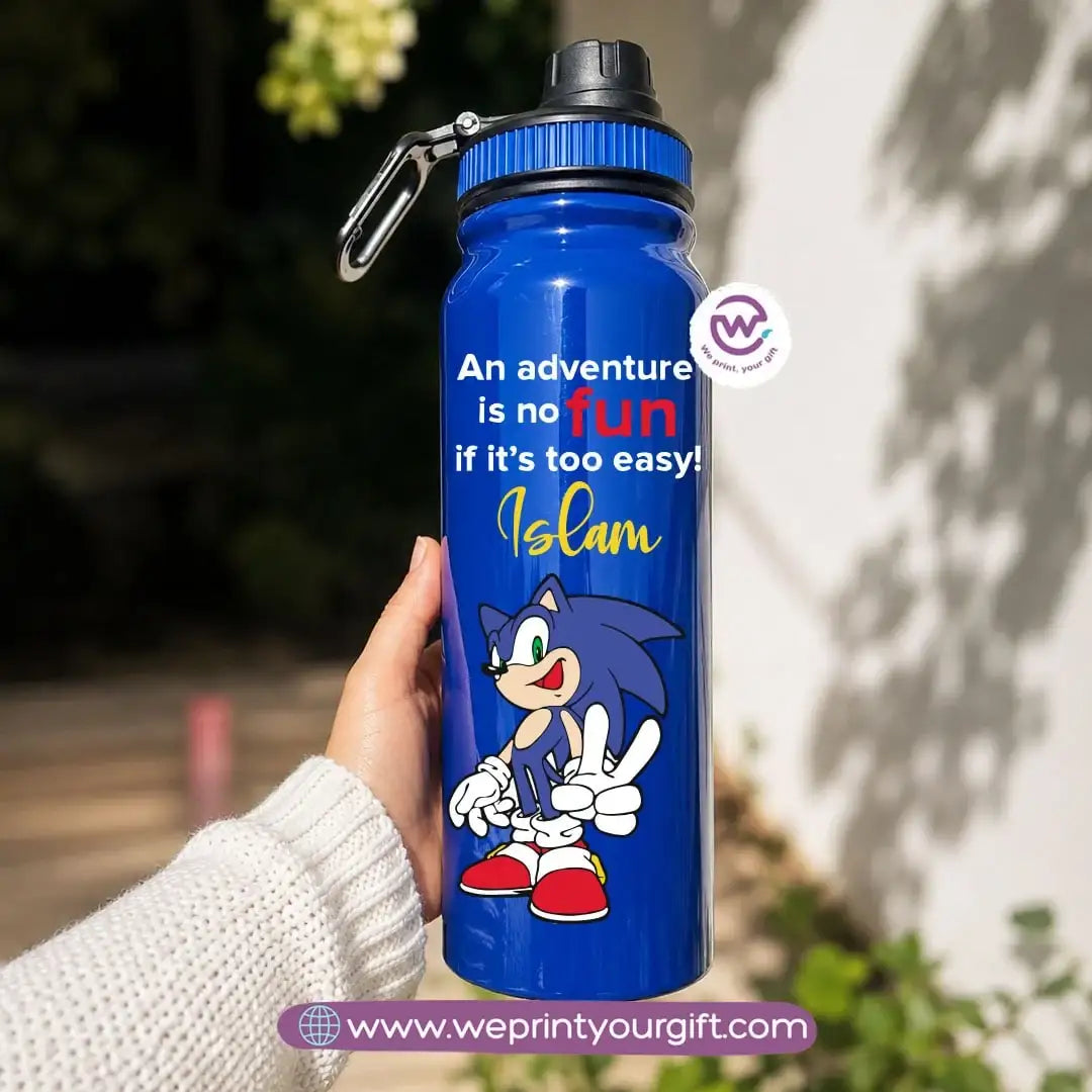 Sports Thermal Bottle with Sonic Cartoon Designs – 800 ml & 1000 ml