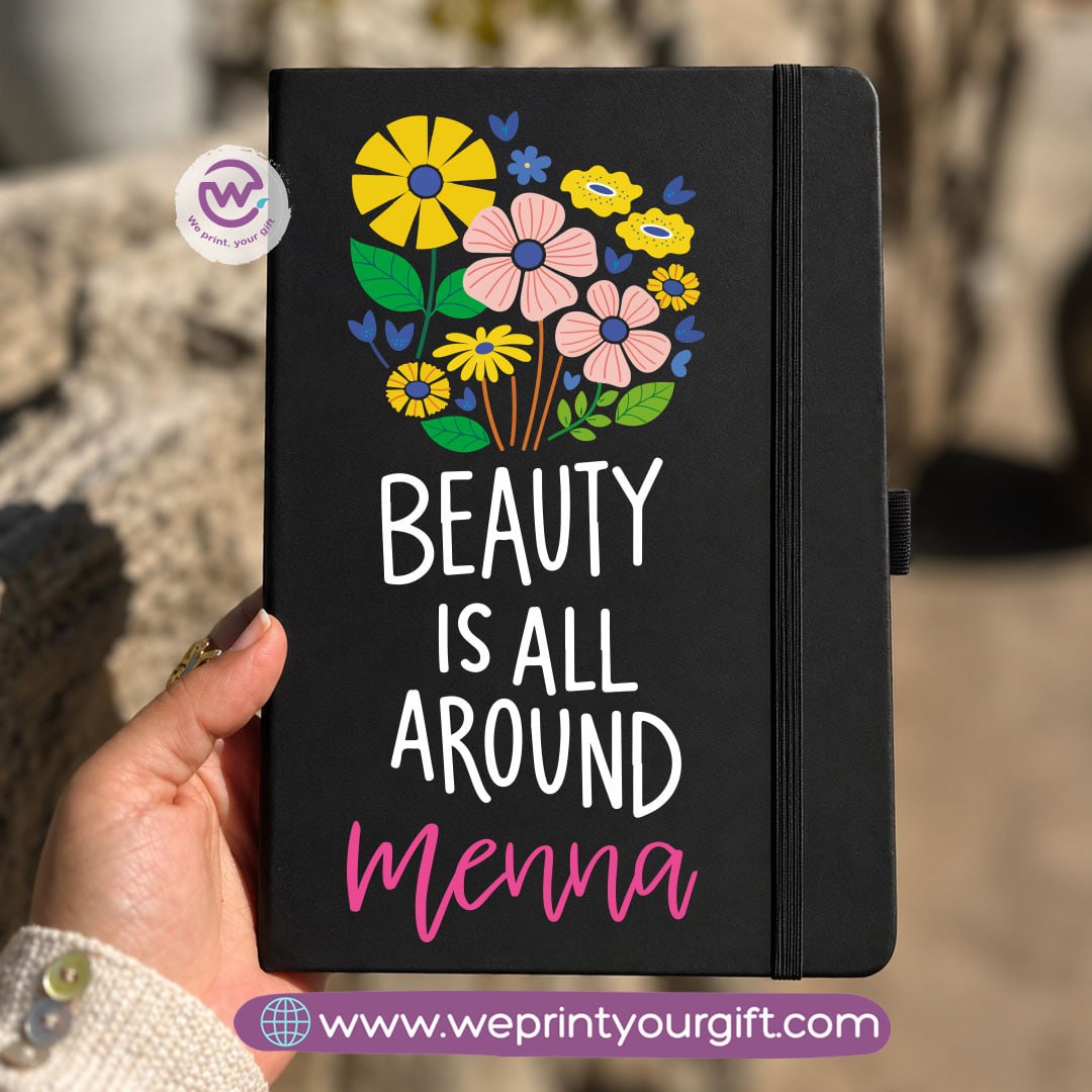 A5 Rubber Cover Notebook – English Motivational Quotes