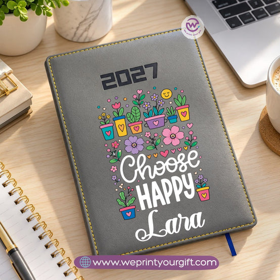 Motivational Quotes 2027 Daily Planner – Personalized Agenda & Diary with Inspirational Designs