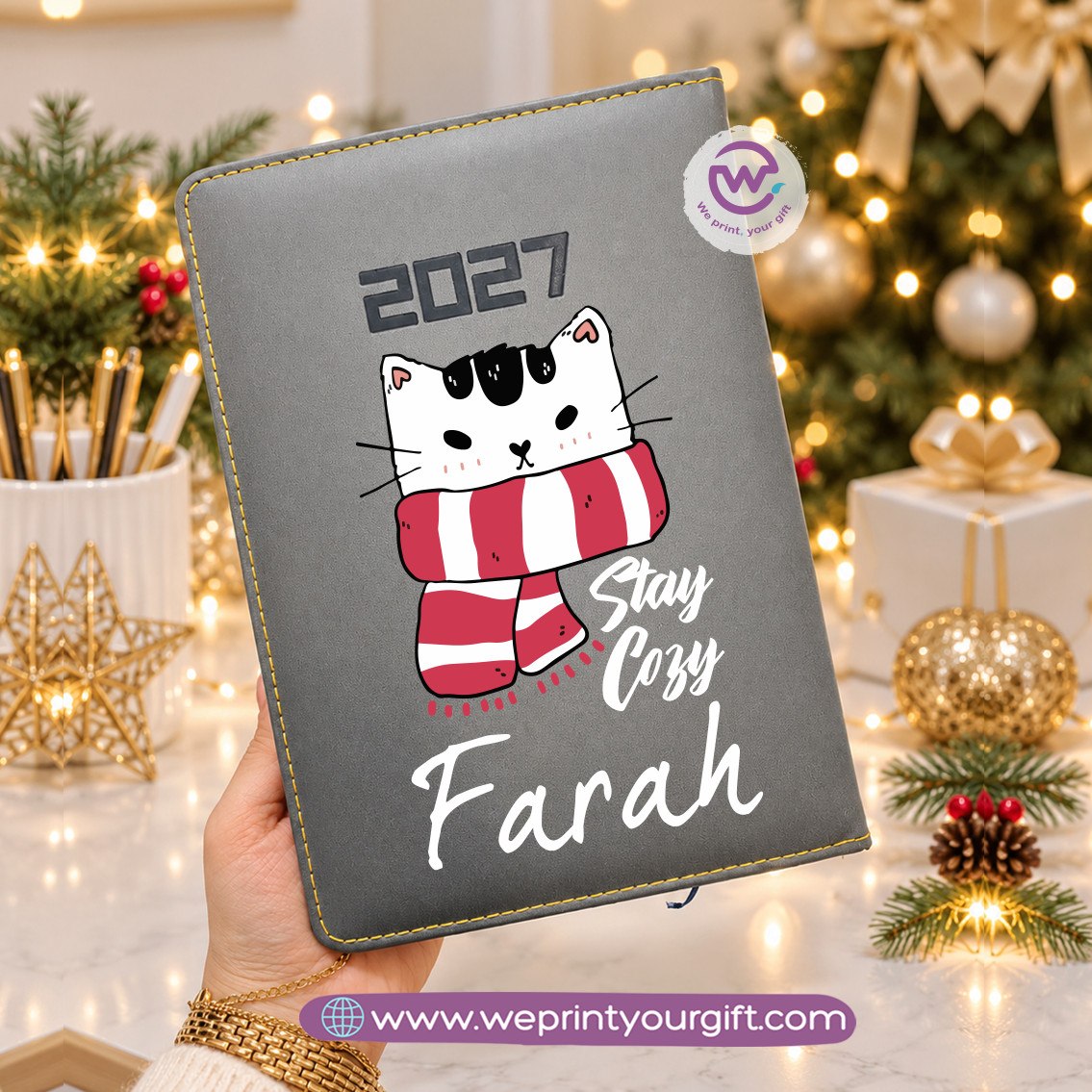 Christmas Magic 2027 Daily Agenda – Personalized Holiday Diary & Yearly Organizer