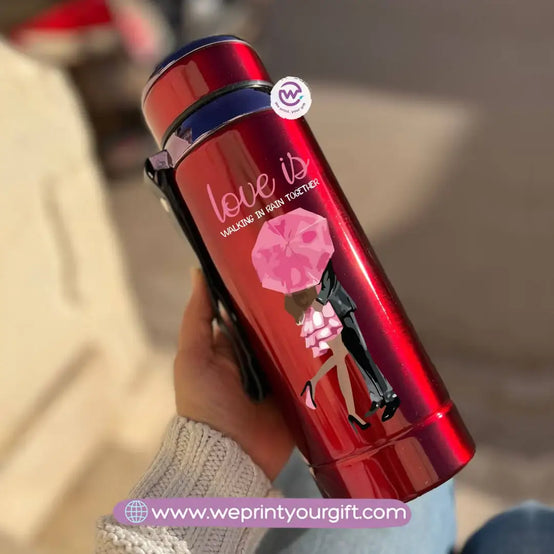 ❤️ Thermal Bottle Stainless Steel with Infuser – 800ml | Valentine Design - WE PRINT