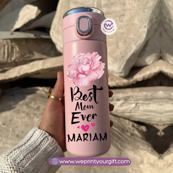 Stainless Steel Thermal Mug with Digital Temperature Display – 420ml Mother’s Day Designs - WE PRINT