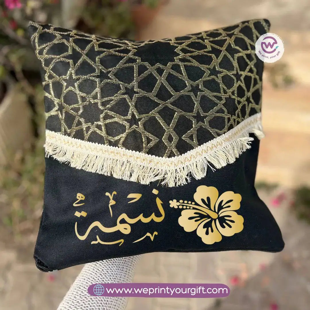 Islamic Pattern Arabic Name Cushion – 40 × 40 cm - WE PRINT