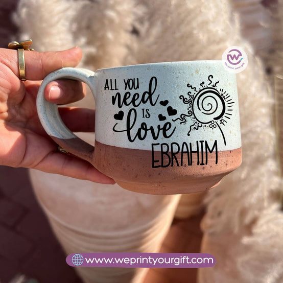 The Earth Pottery Mug – Handmade | 300 ml -Customization Options
