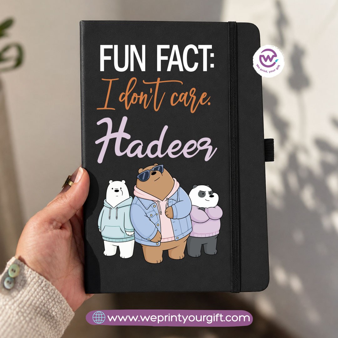 A5 Rubber Cover Notebook – Cute Bears Designs