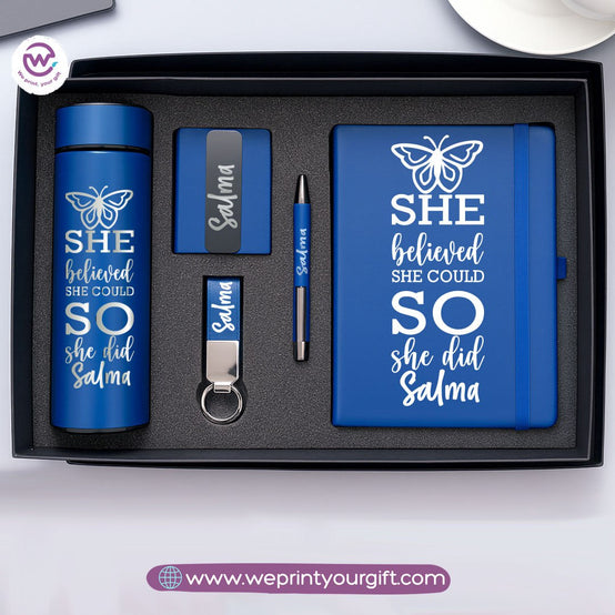 Luxury Personalized Gift Box – 5-Piece Customized Set with Name | We Print Your Gift