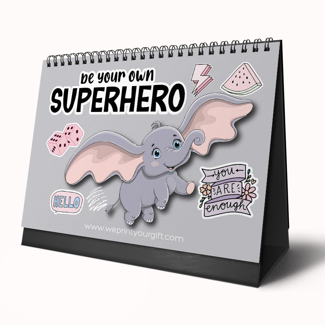 Happy Elephant 2027 Desk Calendar – Little Smiles, Bright Beginnings
