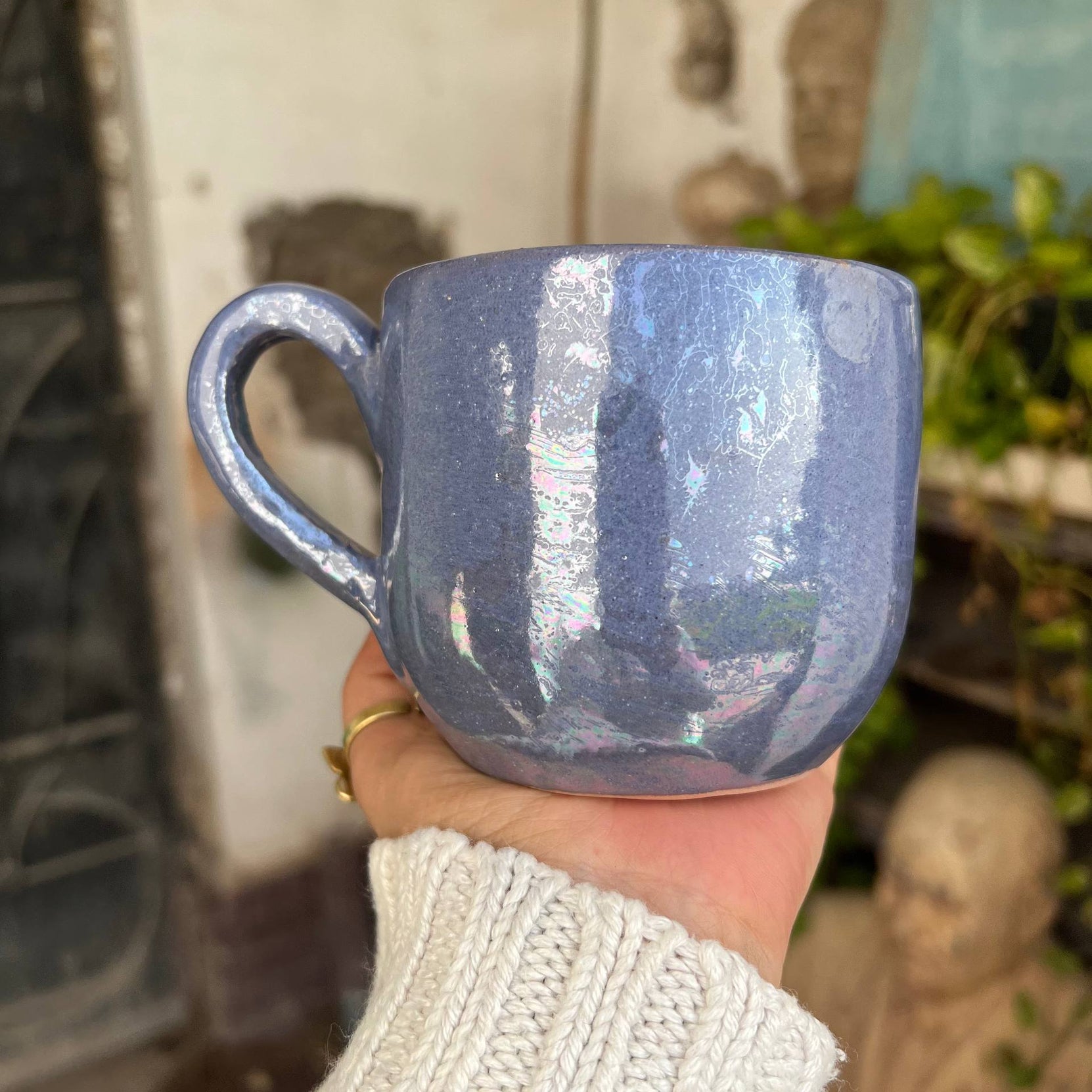Pearl Touch Pottery Handmade Mug – 350 ml - Customization Options