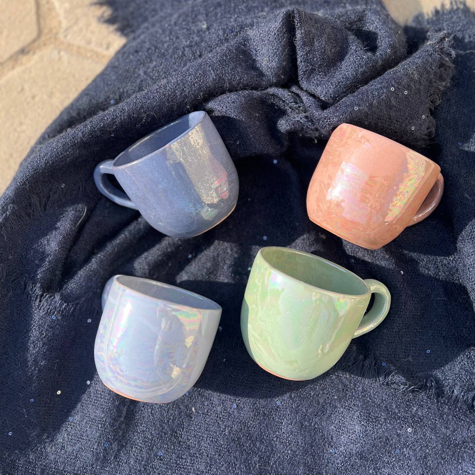 Pearl Touch Pottery Handmade Mug – 350 ml - Customization Options