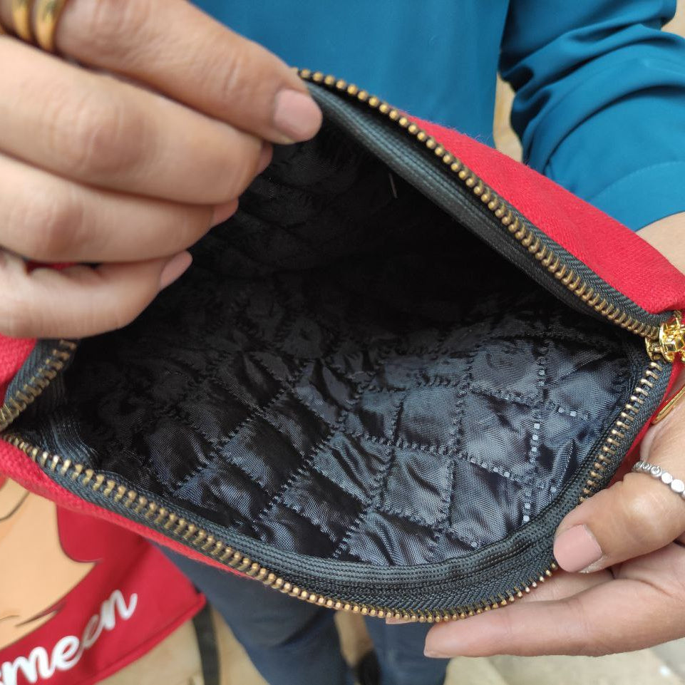 حقيبة مكياج وحافظة أقلام قماشية - مع بطانة داخلية - اشترِ 2 واحصل على 1 مجانًا