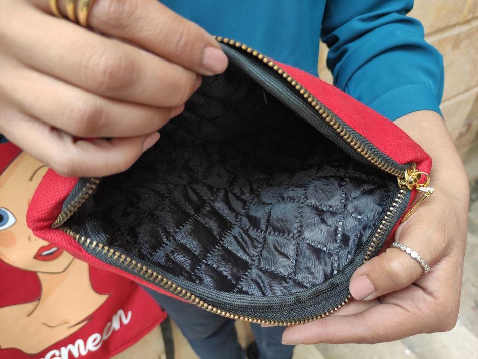 Makeup Bag & Fabric Pencil Case -With Inner Lining  - Buy 2 Get 1 Free