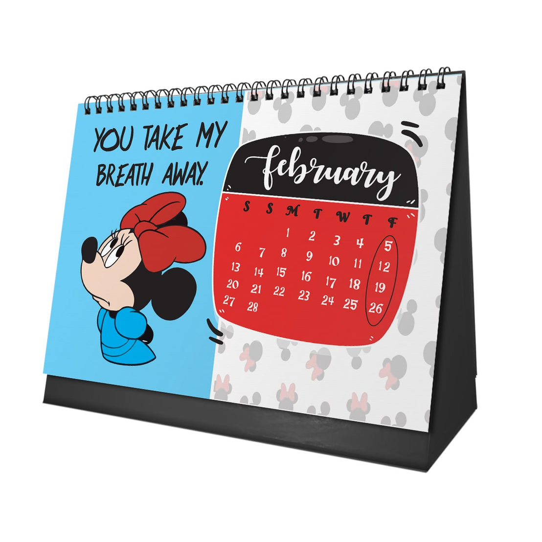 Minnie Mouse 2027 Desk Calendar – Bows, Dots & Happy Days
