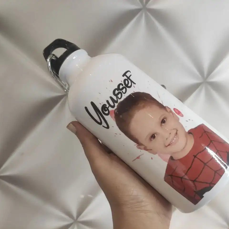 زجاجة مياه ألومنيوم بيضاء - اشترِ 2 واحصل على 1 مجانًا