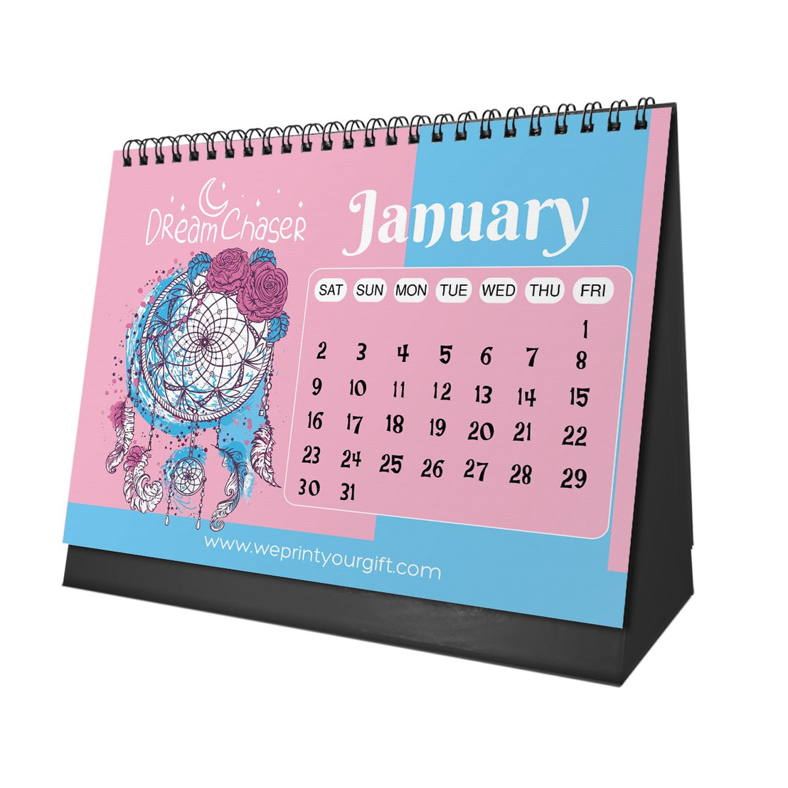 Dreamcatcher 2027 Desk Calendar – Colourful Dreams & New Possibilities