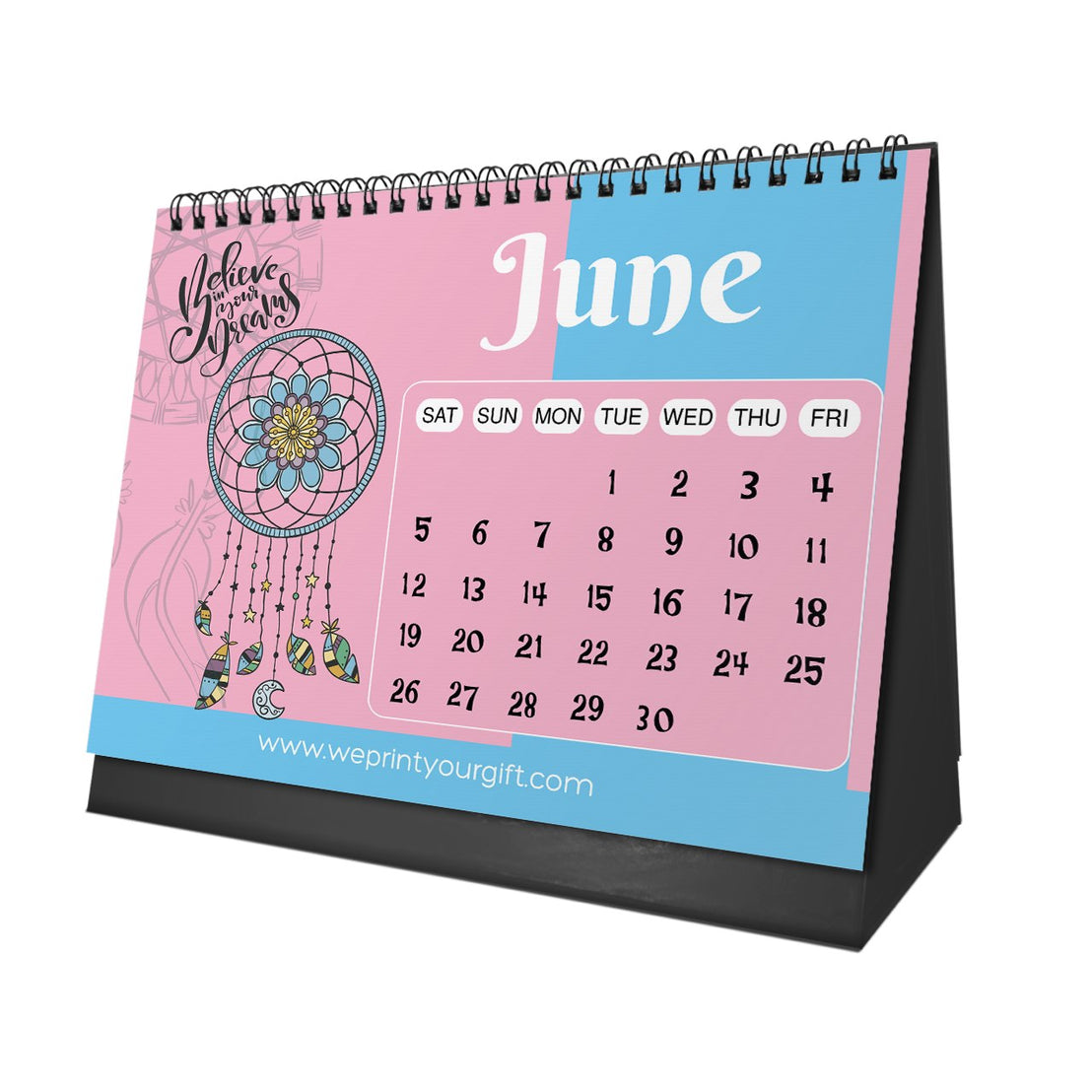 Dreamcatcher 2027 Desk Calendar – Colourful Dreams & New Possibilities