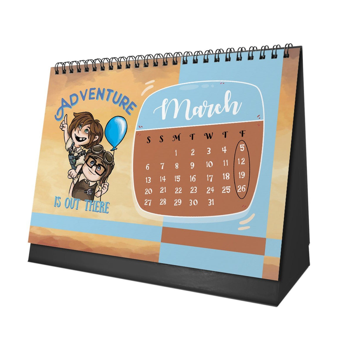 Up 2027 Desk Calendar – Carl & Ellie’s Love and Adventures
