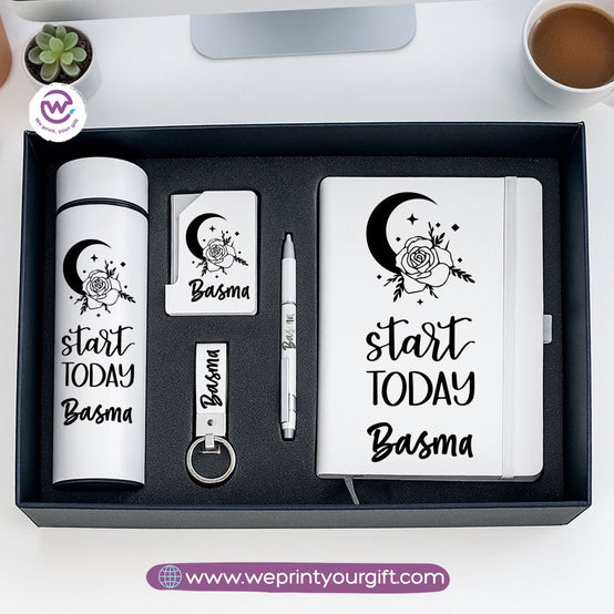 Elegant Personalized Motivation Gift Box with Custom Name – 5-Piece Inspiring Set