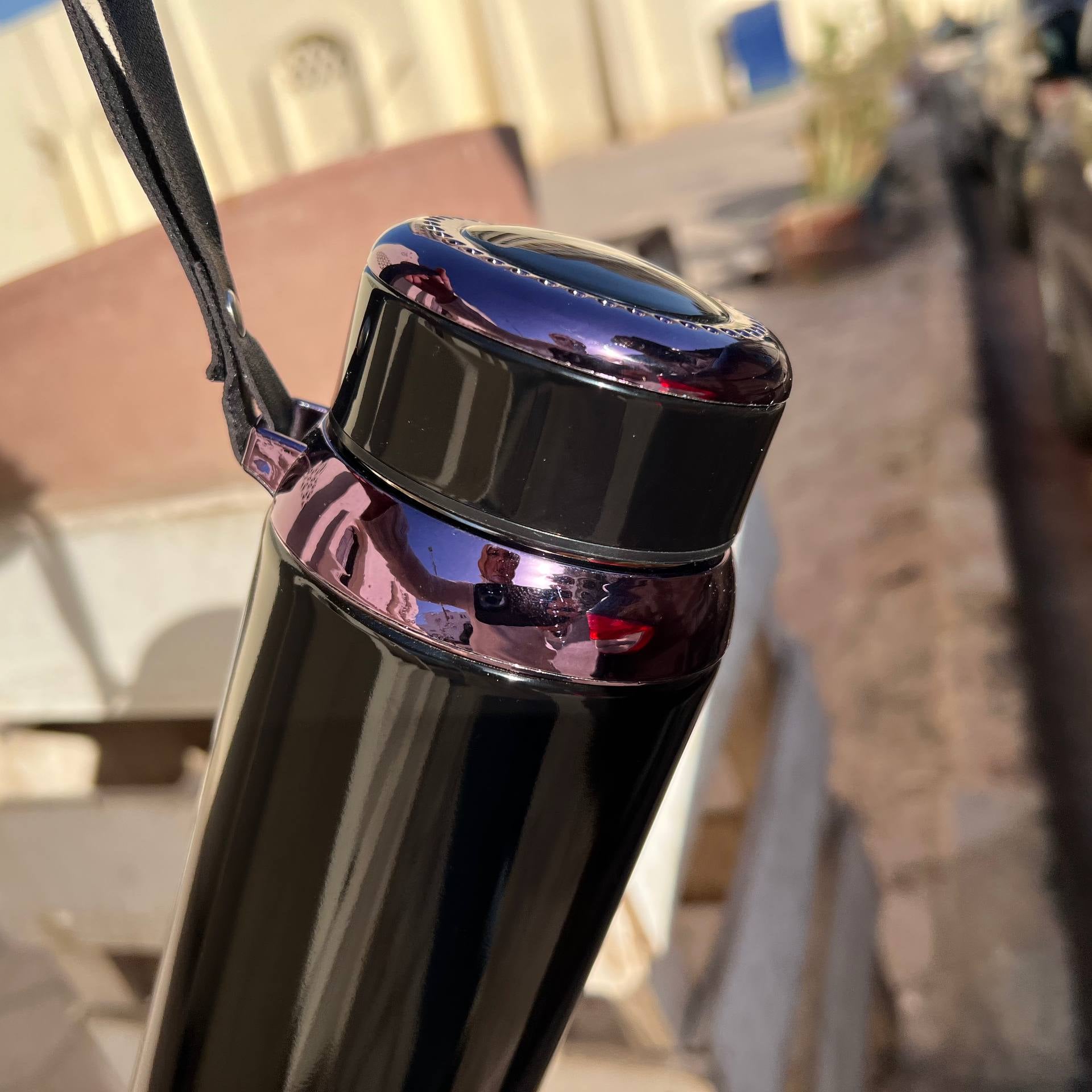 Stainless Steel Thermal Bottle with Strainer – 800 ml - Customization Options