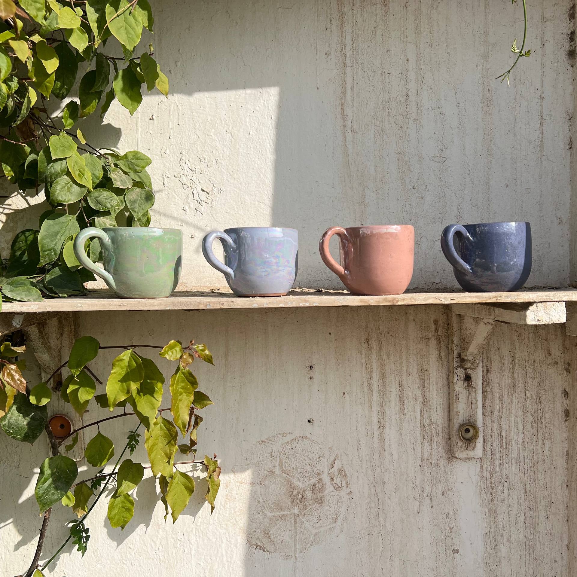Pearl Touch Pottery Handmade Mug – 350 ml - Customization Options