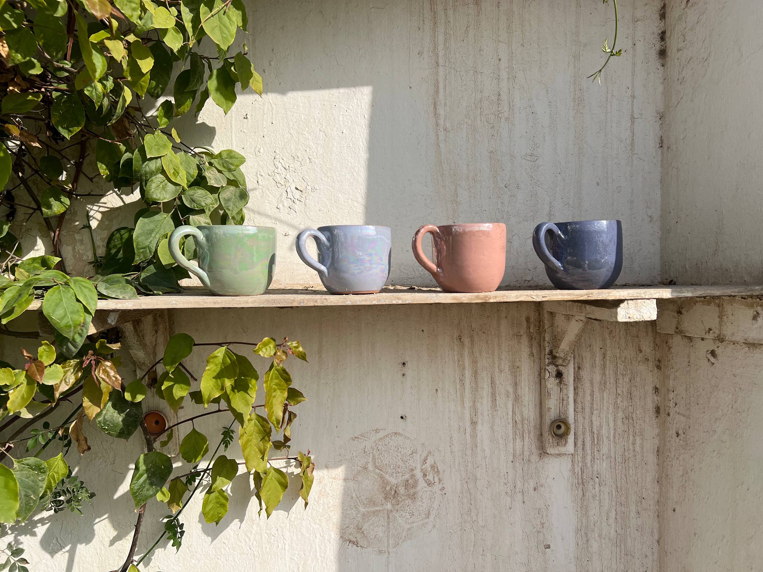 Pearl Touch Pottery Handmade Mug – 350 ml - Customization Options