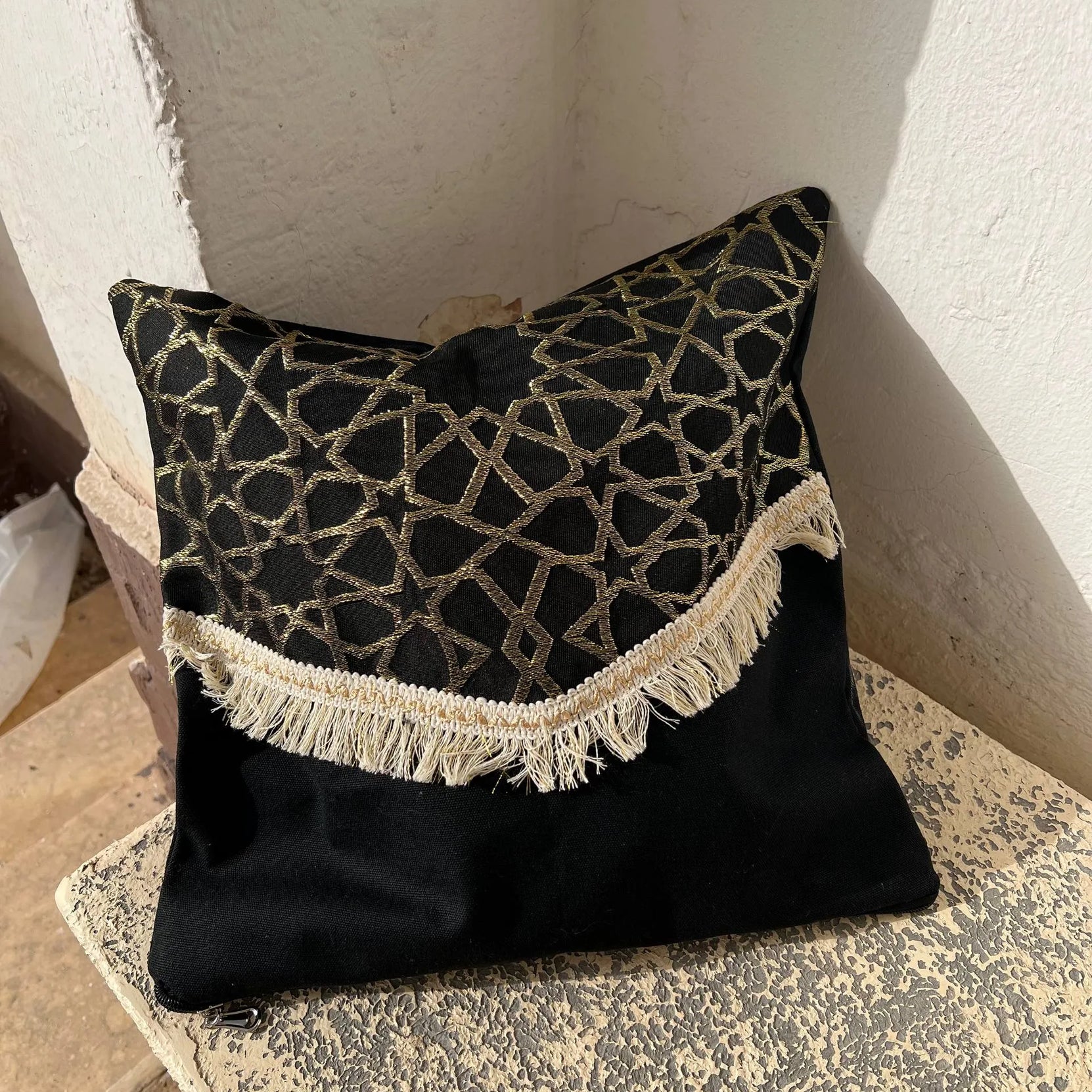 Islamic Pattern Cushion – 40 × 40 cm - Customization Options - WE PRINT