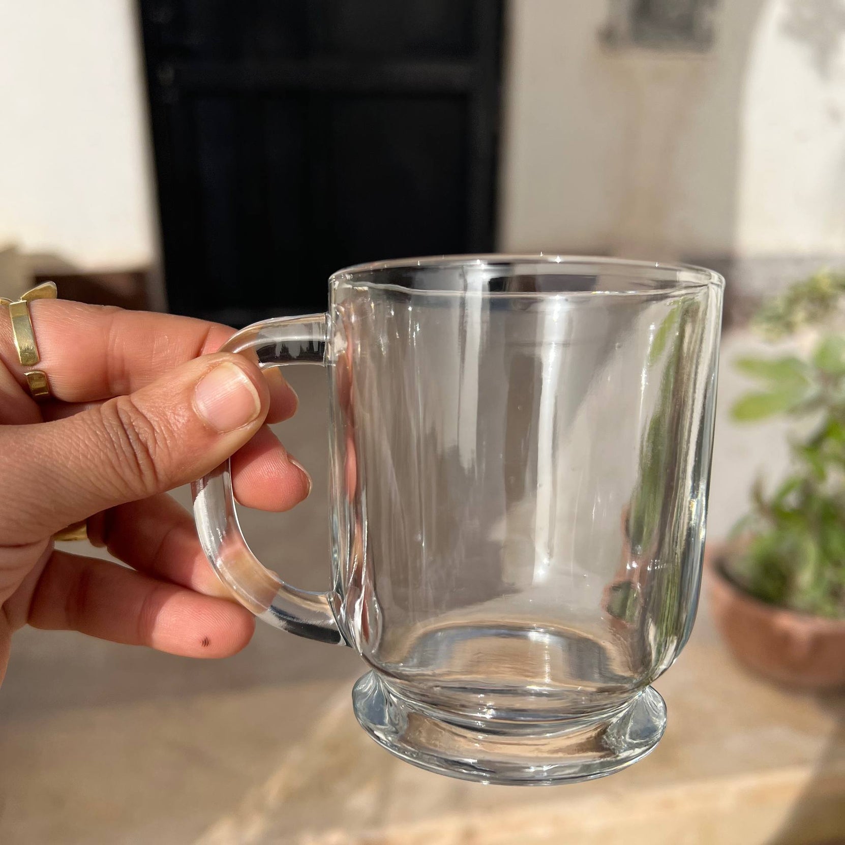 Clear Glass Espresso Coffee Cup – 250 ml | Customization Options