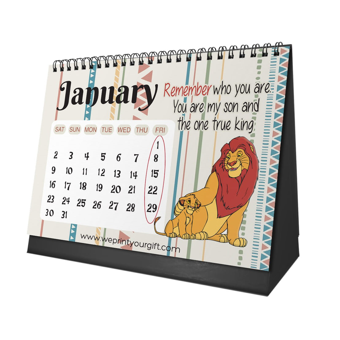 The Lion King 2027 Desk Calendar – Pride, Wisdom & Playful Moments