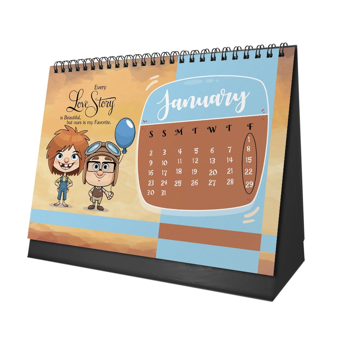 Up 2027 Desk Calendar – Carl & Ellie’s Love and Adventures