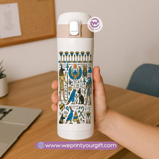 Slim Thermal Mug-Egyptian Pharaonic Design