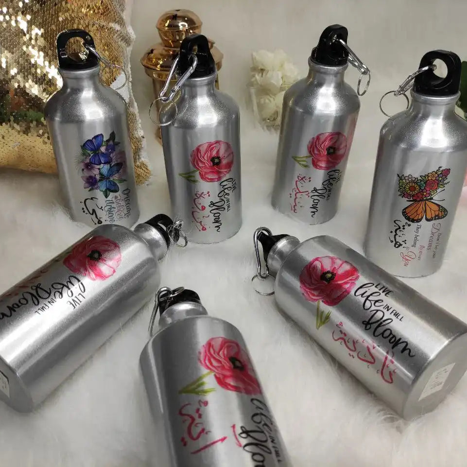 Silver  Aluminum Water Bottle –  Buy 2 Get 1 Free