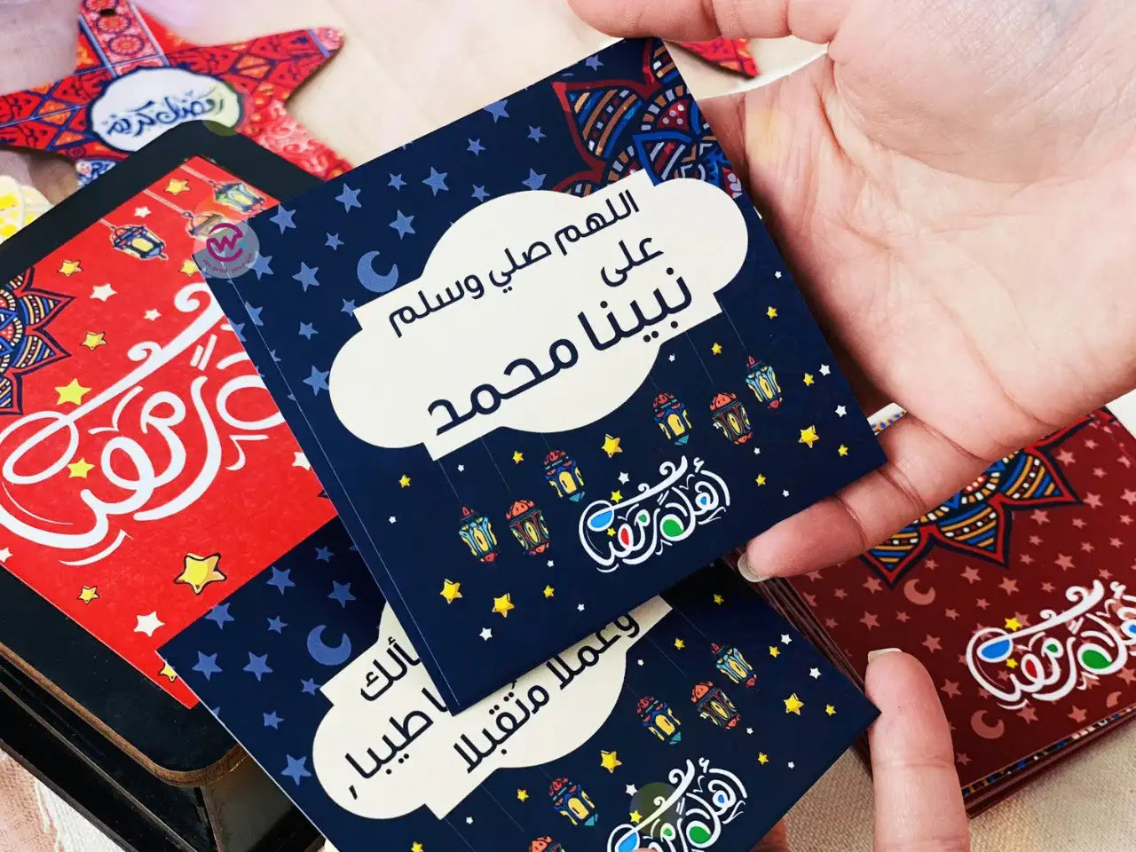 Ramadan Wooden Cards Box – 100 cards - Ramadan Offer - 20% Discount - WE PRINT