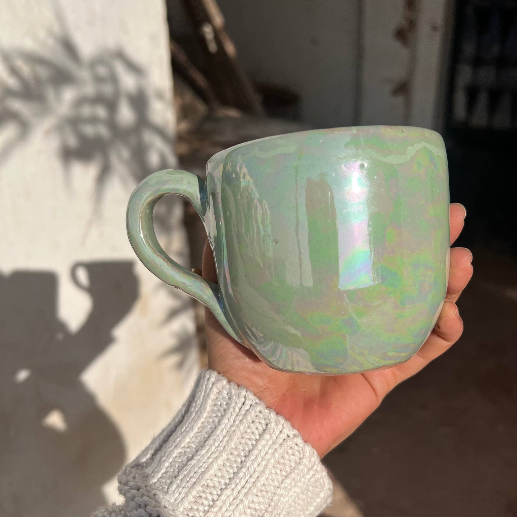 Pearl Touch Pottery Handmade Mug – 350 ml - Customization Options