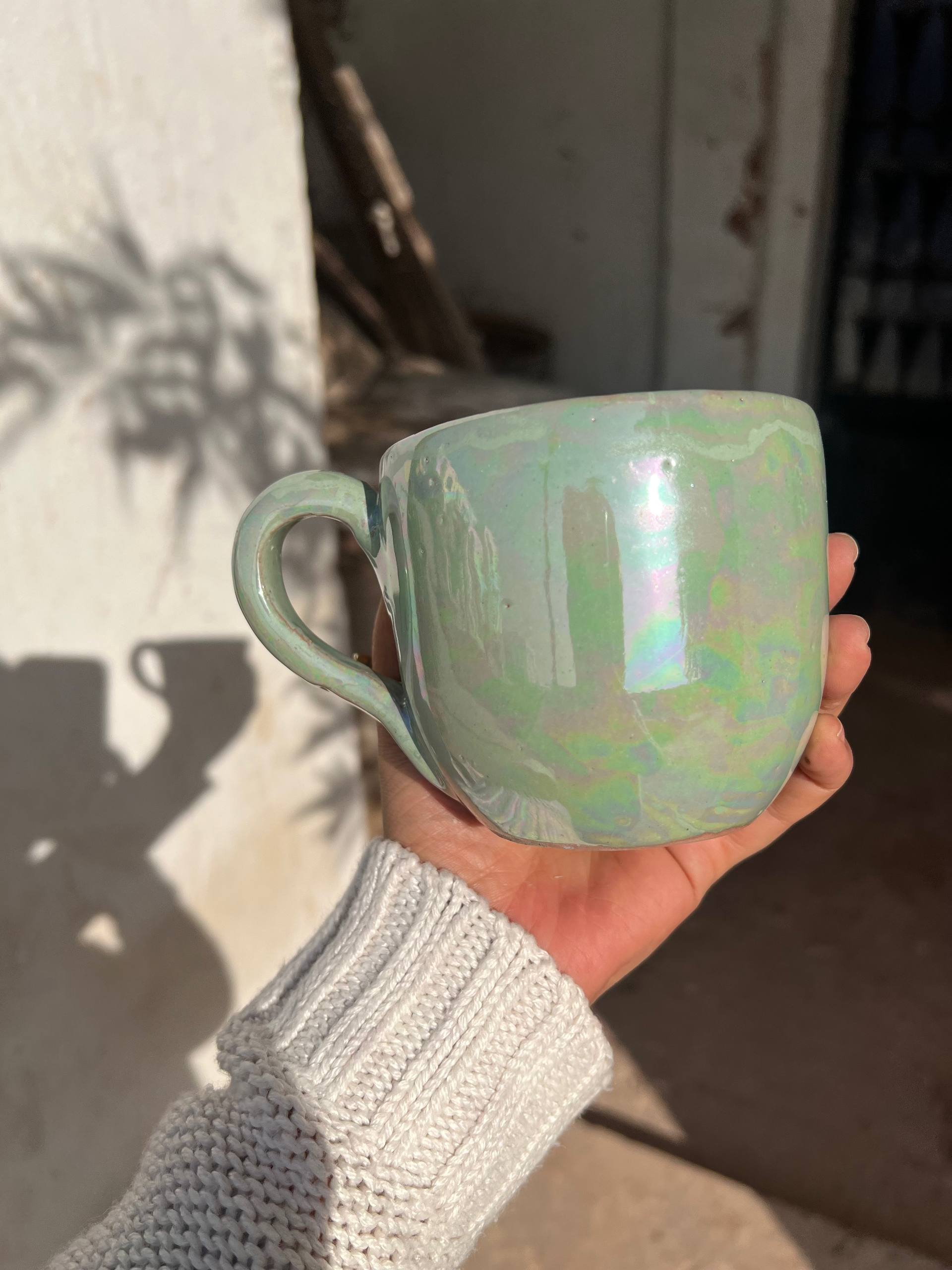 Pearl Touch Pottery Handmade Mug – 350 ml - Customization Options