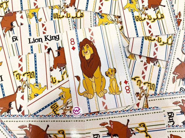 Playing Cards & UNO - Lion King - WE PRINT