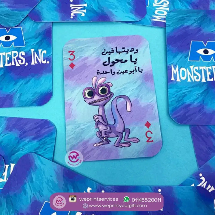 Playing Cards & UNO - Monster INC. - WE PRINT