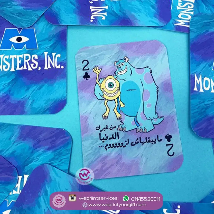 Playing Cards & UNO - Monster INC. - WE PRINT