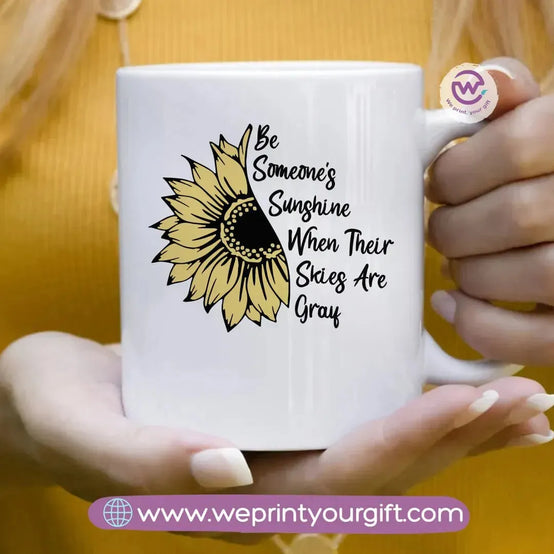 Printed Mug-Sunflower - WE PRINT