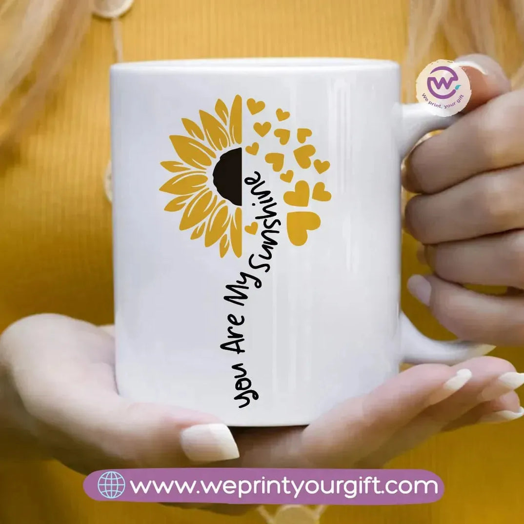 Printed Mug-Sunflower - WE PRINT