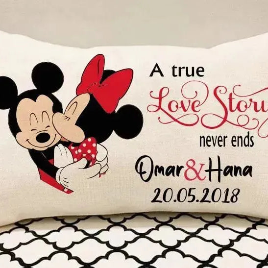 Rectangular Cushion-Valentine's Day - LOVE IS - WE PRINT