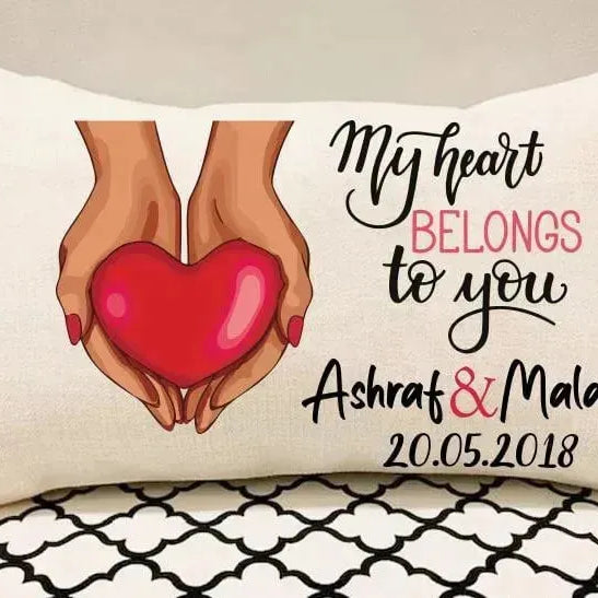 Rectangular Cushion-Valentine's Day - LOVE IS - WE PRINT