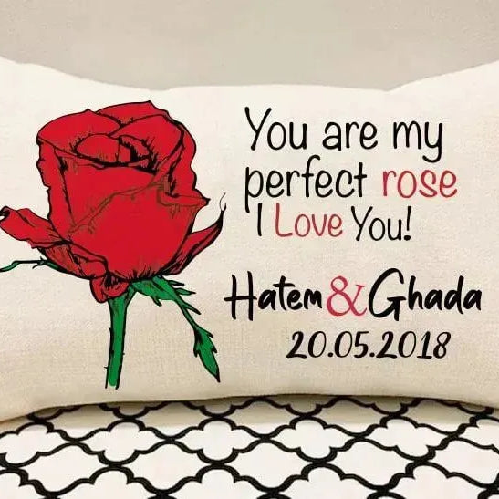 Rectangular Cushion-Valentine's Day - LOVE IS - WE PRINT