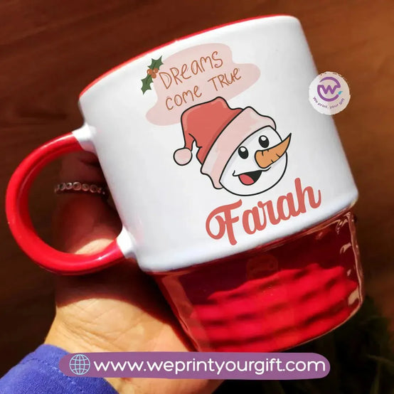 Ribbed Ceramic Mug-Christmas Designs - WE PRINT