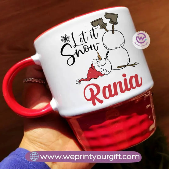 Ribbed Ceramic Mug-Christmas Designs - WE PRINT
