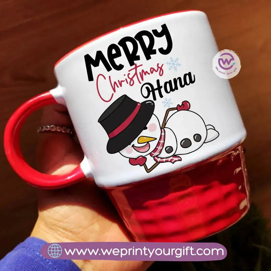 Ribbed Ceramic Mug-Christmas Designs - WE PRINT