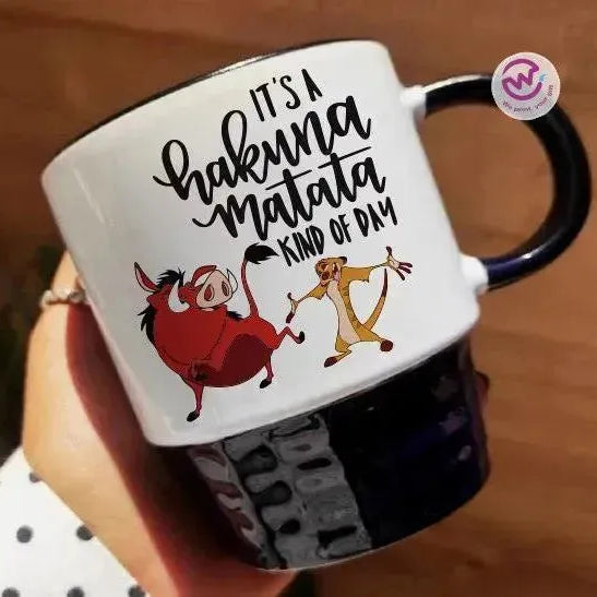 Ribbed Mug - Black - Lion King - WE PRINT