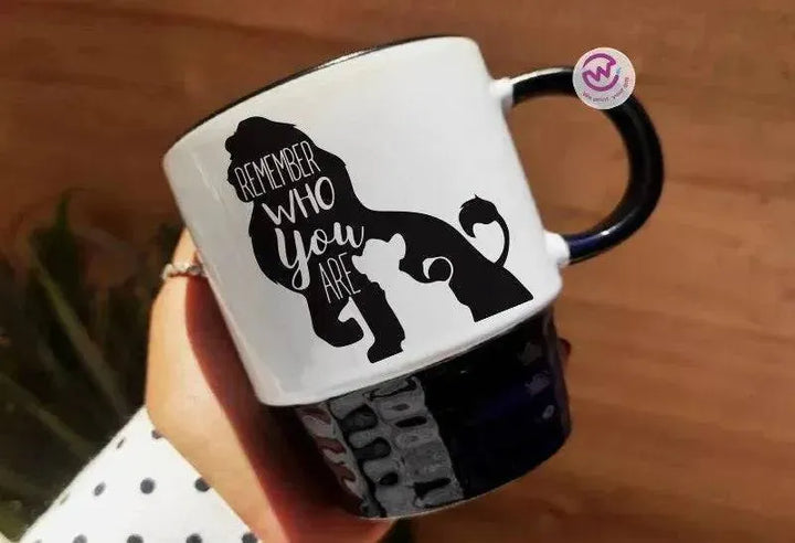 Ribbed Mug - Black - Lion King - WE PRINT