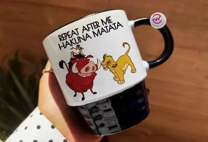 Ribbed Mug - Black - Lion King - WE PRINT