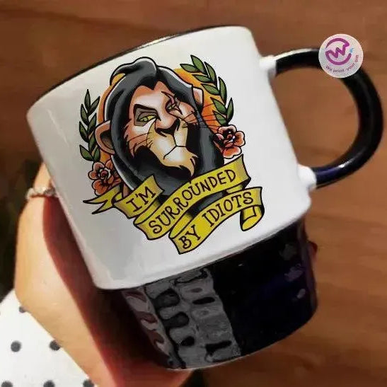 Ribbed Mug - Black - Lion King - WE PRINT