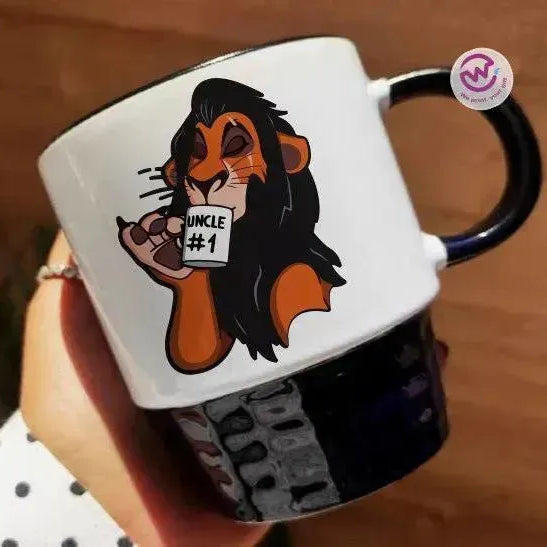 Ribbed Mug - Black - Lion King - WE PRINT